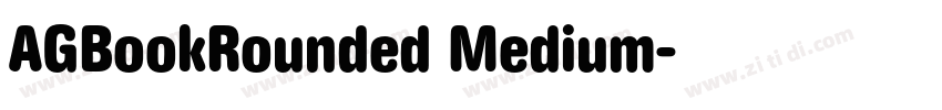 AGBookRounded Medium字体转换